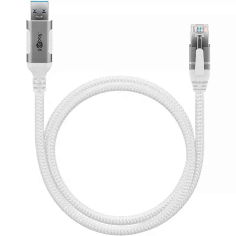Goobay 74159 – Cavo adattatore di rete USB 3.0 Type-A Gigabit Ethernet 2 m – scheda di rete – 1.000 Mbit/s (74159)