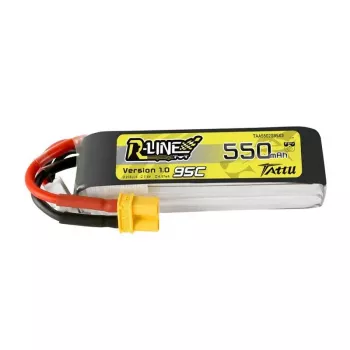 Batteria Tattu R-Line 550mAh 7,4V 95C 2S1P XT30