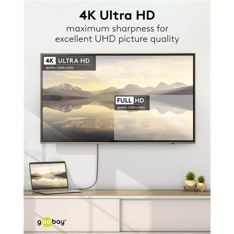 Cavo USB-C a DisplayPort GOOBAY 75704, 1 m, fino a 4K@60Hz