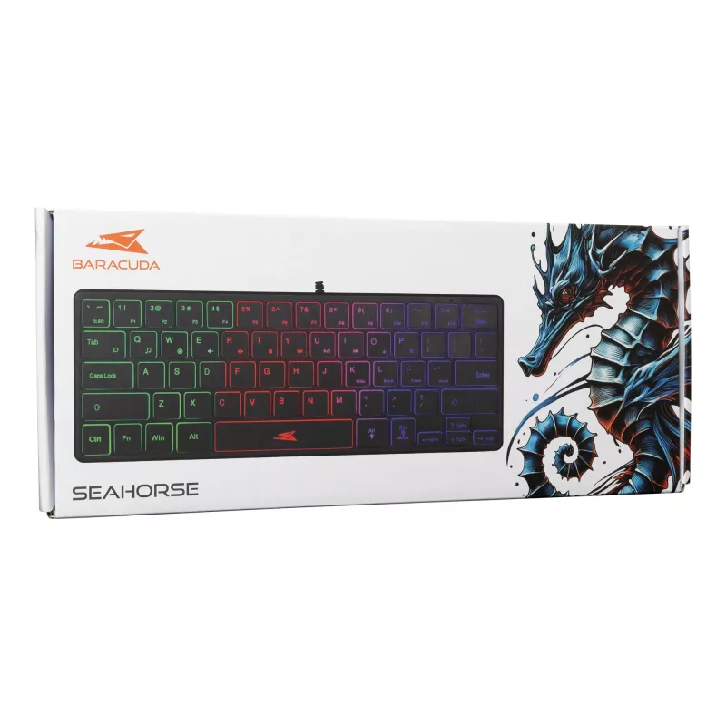 Tastiera meccanica Baracuda Seahorse nero SEAHORSE-B resistente leggera