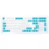 Ducky set di tasti, PBT, ISO (DE) - bianco/blu