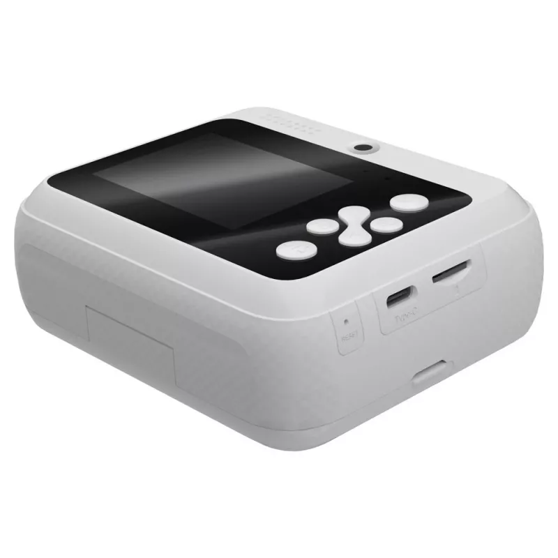 Fotocamera istantanea SAVIO AN-01 per bambini, bianca, LCD 6,1 cm (2,4″), MicroSDHC fino a 32 GB, USB-C, batteria 1200 mAh, senza flash integrato