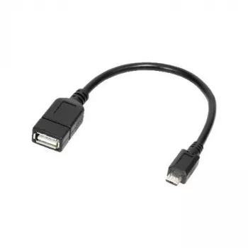 Logilink - Adattatore USB OTG per smartphone - USB Type-A (B) - Micro-USB Type-B (S) (USB 2.0) - 0,20 m - nero (AA0035)