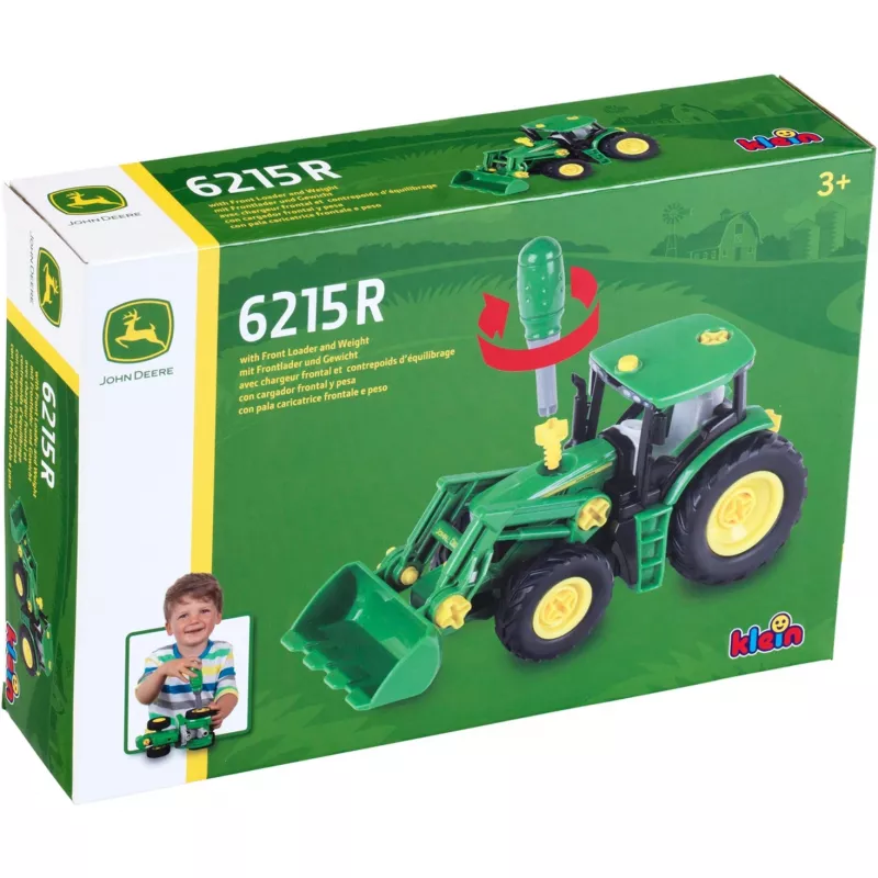 Set veicolo Theo Klein 3903 trattore giocattolo pista gioco 3 anni nero verde giallo