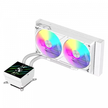 Dissipatore a liquido per CPU Gamemax | GLACIER 240 LCD WH | Intel, AMD