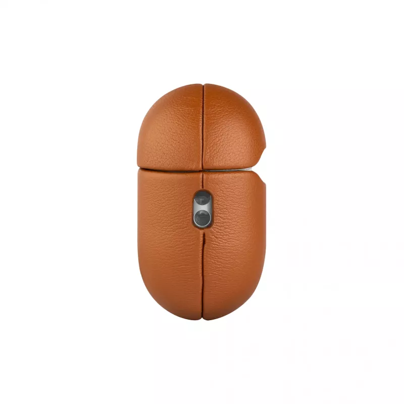Fixed | Custodia per auricolari con supporto MagSafe | Apple AirPods Pro 2/Pro 2 (USB-C) | Marrone | Pelle