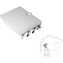Helos 372088 Scatola di connessione domestica FTTH, max. 24 fibre, 6x LC/QD o SC/DX