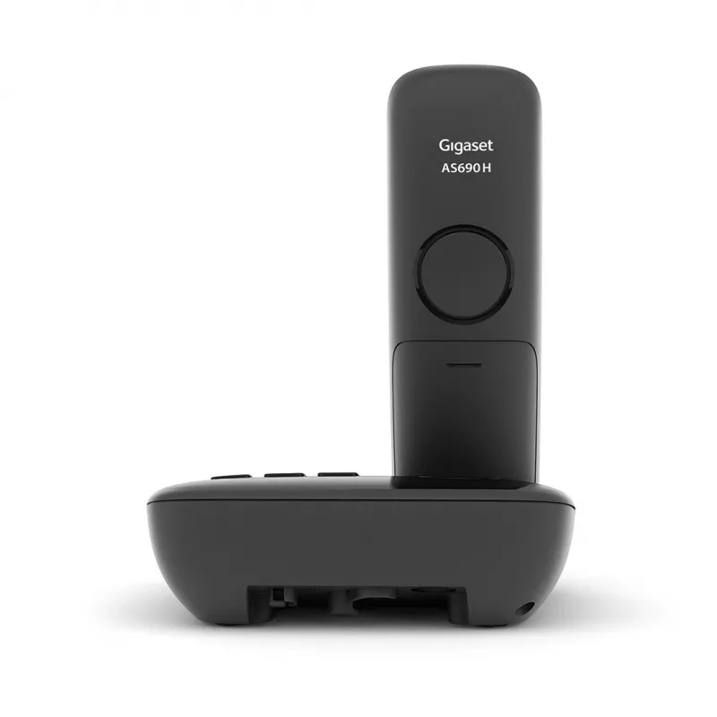 Telefono analogico/DECT Gigaset AS690A con identificazione chiamante nero