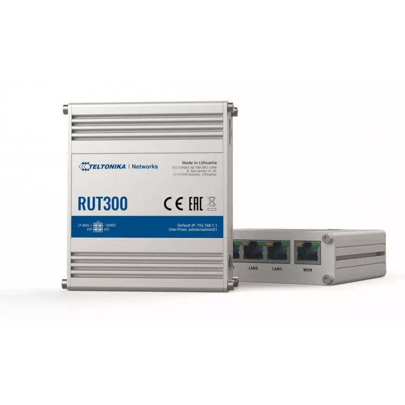 TELTONIKA RUT300 router industriale cablato 5X RJ45 100 MB/s