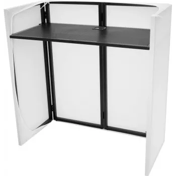 Supporto DJ Omnitronic Compact Mobile 32000025 con custodia, workstation pieghevole portatile per controller e laptop