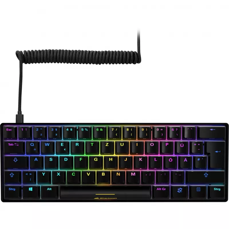 SKILLER SGK50 S4, tastiera da gaming nera, layout PT, Kailh Red