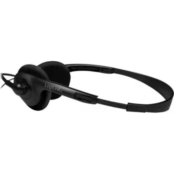 Logilink HS0052 - headset - on-ear - con filo - jack 3,5 mm - nero (HS0052)