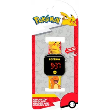 Orologio da polso Kids Euroswan LED Pokémon POK4435 — orologio digitale LED per bambini con design a personaggio