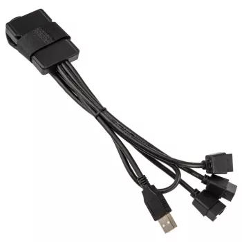 Hub USB Lian Li PW-U2TPAB Type-A maschio 1-a-3 IDC 9-Pin