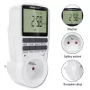 Timer elettronico QOLTEC PC0628 con display LCD, conto alla rovescia 24 ore