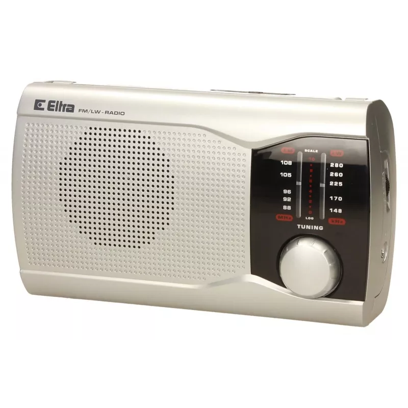 Radio portatile Eltra EWA argento — ricevitore AM/FM, a batteria