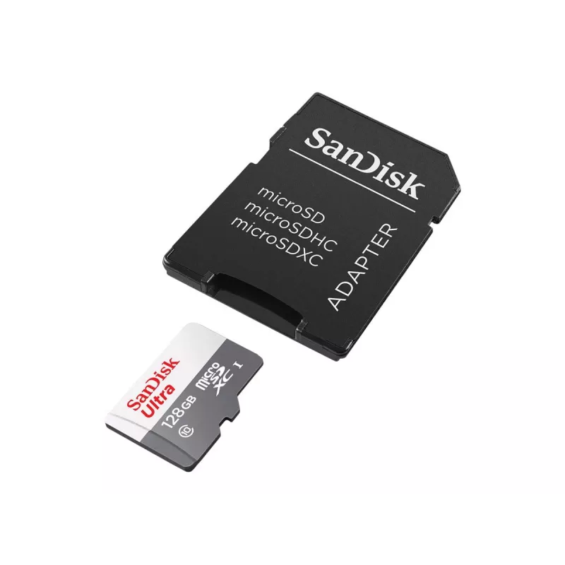 Memoria flash SanDisk 128GB MicroSDXC UHS-I Class 10 SDSQUNR-128G-GN6TA