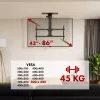 Supporto TV da soffitto MACLEAN MC-109 T VESA 800x400 per schermi 43–86 pollici, carico max. 45 kg
