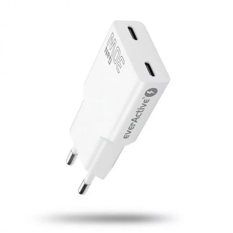 Alimentatore everActive SC-385Q super sottile QC 4 Fast Charging — caricabatterie USB rapido, design compatto