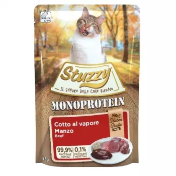 STUZZY Monoprotein manzo - Cibo umido per gatti - 85 g