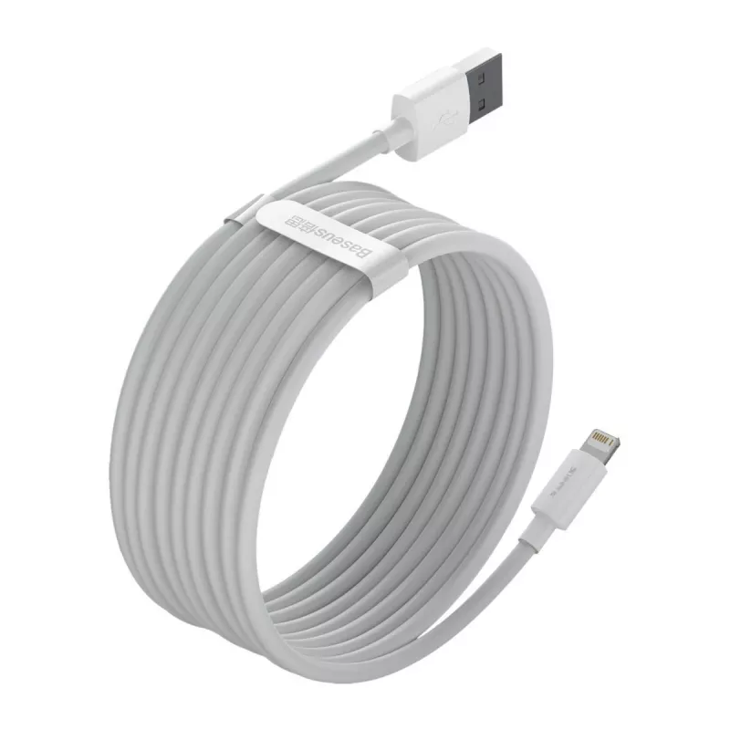 Cavo per cellulare Baseus TZCALZJ-02 bianco 1,5 m USB A Lightning