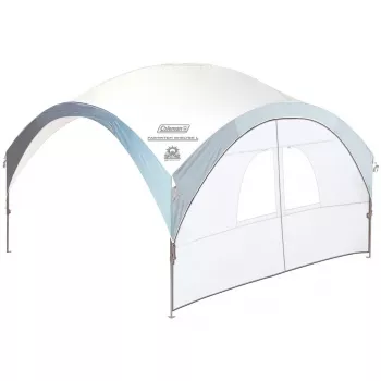 Parete laterale con ingresso, per FastPitch Shelter L, pannello laterale argento, 3,65 m