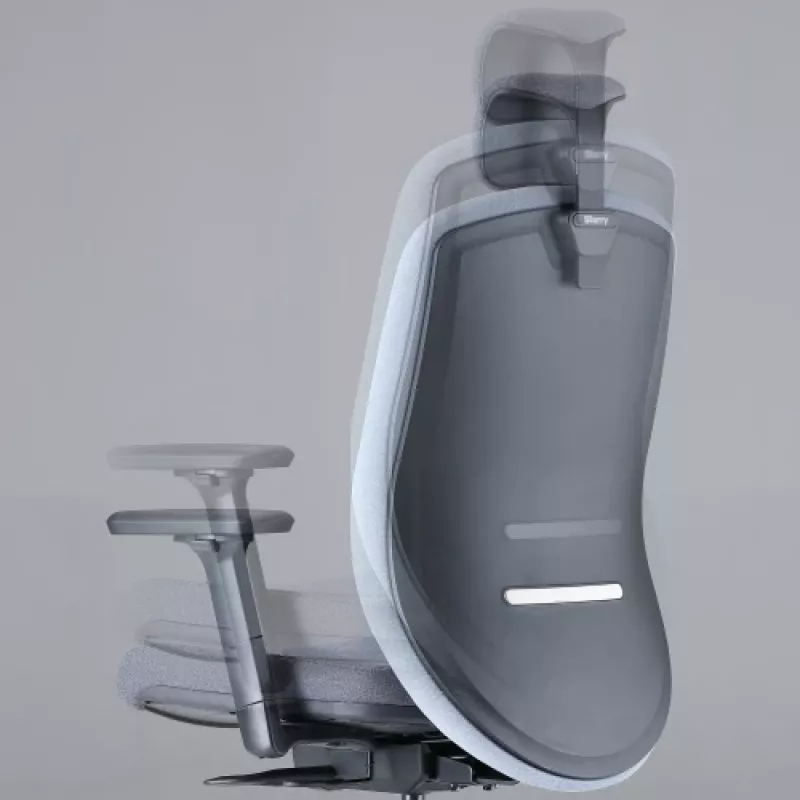 Up Up Athene sedia da ufficio ergonomica nero, grigio + tessuto blu