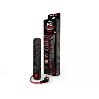 ACAR F5 POWER nero 5 prese AC 230 V 1,5 m