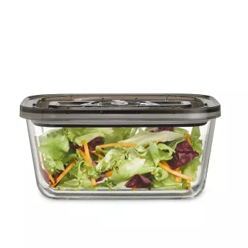 Caso | contenitore sottovuoto in vetro con coperchio in plastica | VacuBoxx Eco L | trasparente