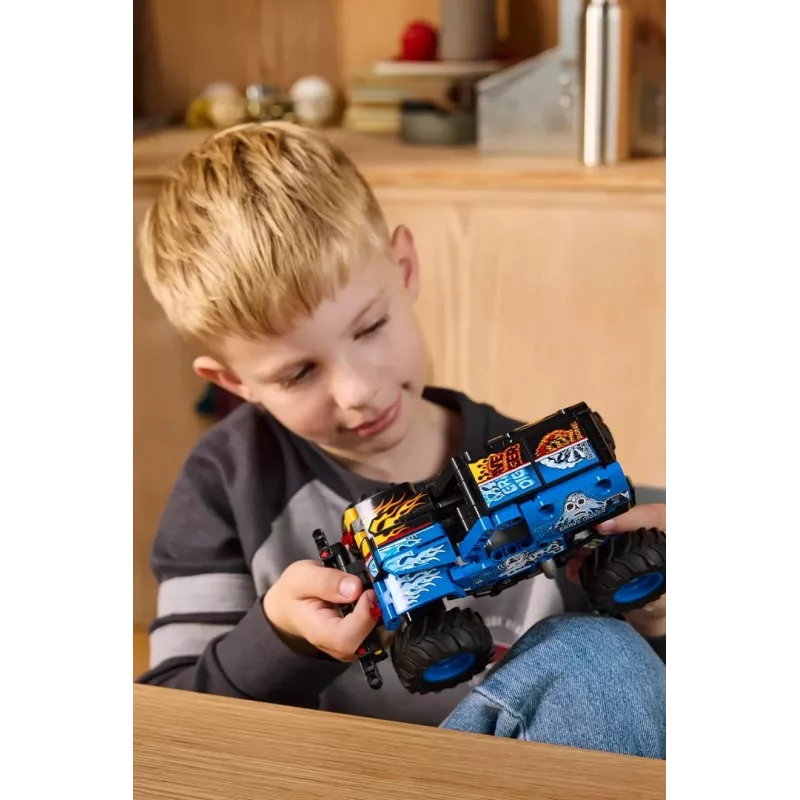 LEGO TECHNIC 42219 Monster Jam Grave Digger Fuoco e ghiaccio