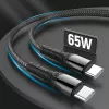 Cavo di ricarica USB Type-C ColorWay CW-CBPDCC040-GR, 65W PD, 1 m, verde