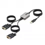 StarTech.com cavo adattatore da USB a seriale a 2 porte 13ft (4m), viti/dadi DB9 sostituibili, mantenimento COM, USB-A a DB9 RS232, FTDI, protezione ESD livello 4, Windows/macOS/ChromeOS/Linux – costruzione robusta in TPE
