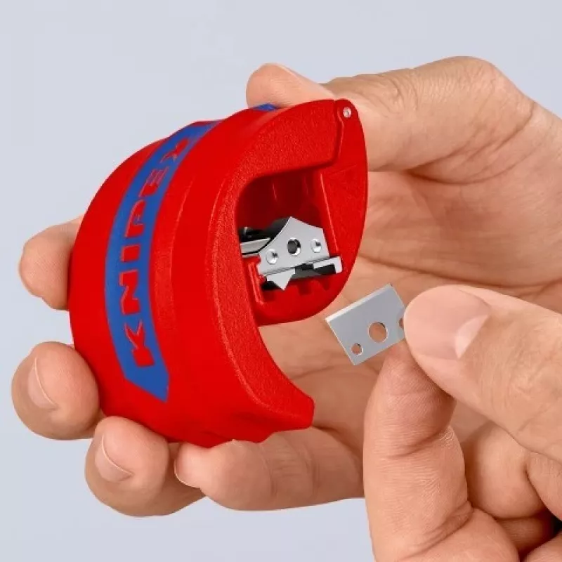 KNIPEX tagliatubi manuale per PVC e manicotti di tenuta