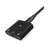 RØDE AI-Micro interfaccia audio mobile, 2x ingressi TRS/TRRS da 3,5 mm, uscita cuffie da 3,5 mm, USB-C, nera