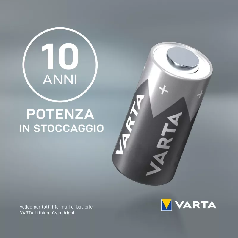 Varta Lithium CR123A 3V 1600mAh batteria per fotocamera
