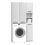 Mobile da bagno Top-E-Shop MARPOL DD BI – a libera installazione, bianco, 10 ripiani