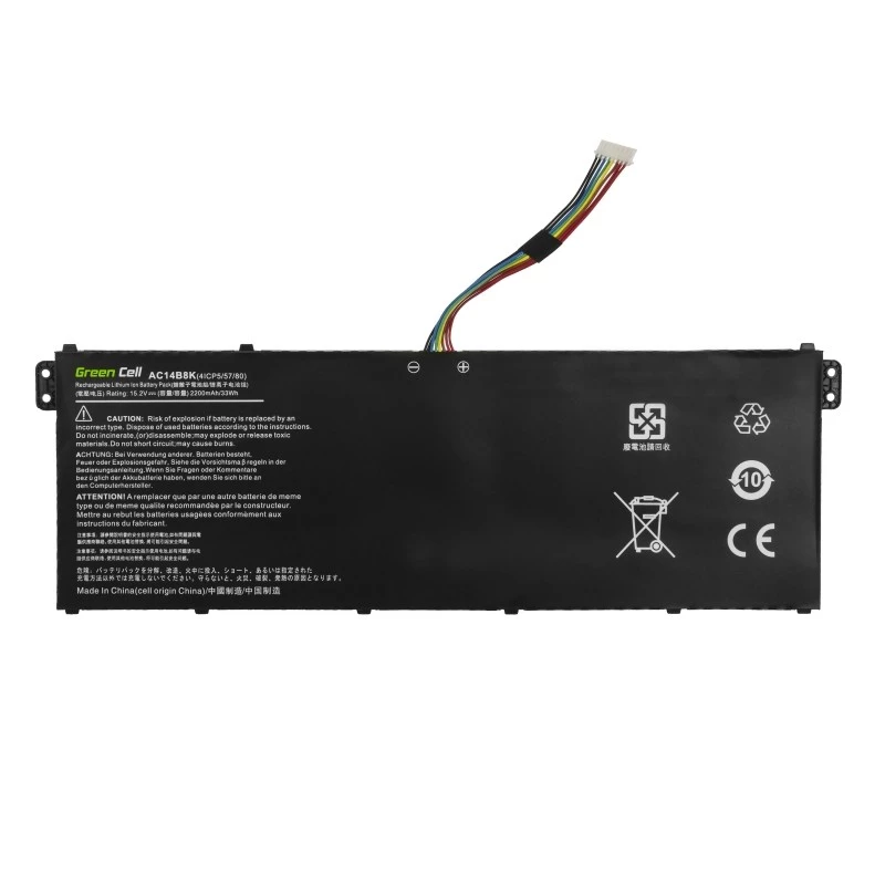 Batteria ricaricabile ricambio laptop Green Cell AC72
