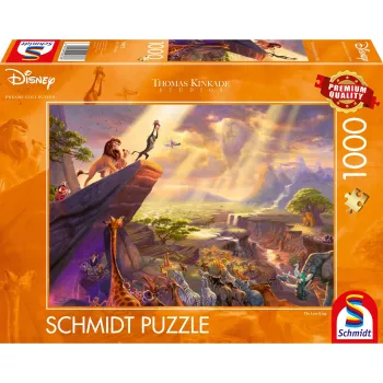 Thomas Kinkade Studios: Disney Dreams Collection - Il re leone, puzzle 1000 pezzi