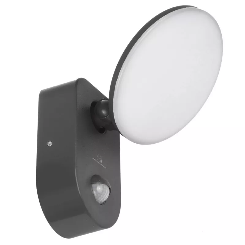 Lampada da parete LED MACLEAN MCE367 con sensore PIR, lampada da parete per esterni con rilevatore di movimento