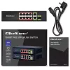 Switch Ethernet QOLTEC 52297 PoE RJ45 con uplink PoE e porta SFP