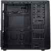 Case INTER-TECH B-42 Black Midi Tower, ATX, 2xUSB2.0, striscia LED blu, alimentatore opzionale