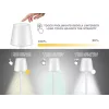Lampada da tavolo ricaricabile Beper P201UTP102, interruttore touch, 2 W
