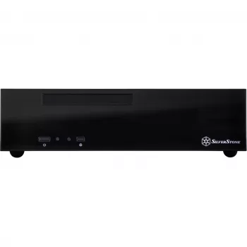 SilverStone MILO ML09 - Desktop - Mini-ITX - senza alimentatore (SFX12V) - nero - USB/Audio (SST-ML09B)
