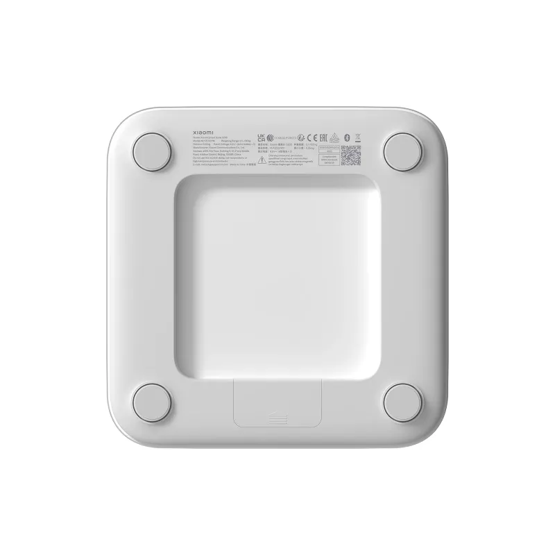 Bilancia pesapersone elettronica Xiaomi Smart Scale S200 – max. 150 kg, precisione 50 g, 280×280×24,5 mm, bianco