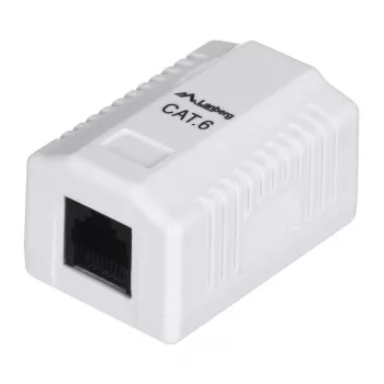 Presa di rete LANBERG RJ-45 OU6-0001-W, Cat6, bianco
