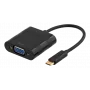 Adattatore per cavo video Deltaco USBC-1098