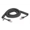 Cavo a spirale DeLOCK RJ45 connettore maschio a connettore maschio Cat.5e 3 m nero