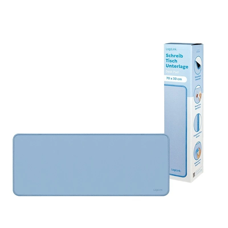 Tappetino da scrivania XXL per mouse e tastiera, blu