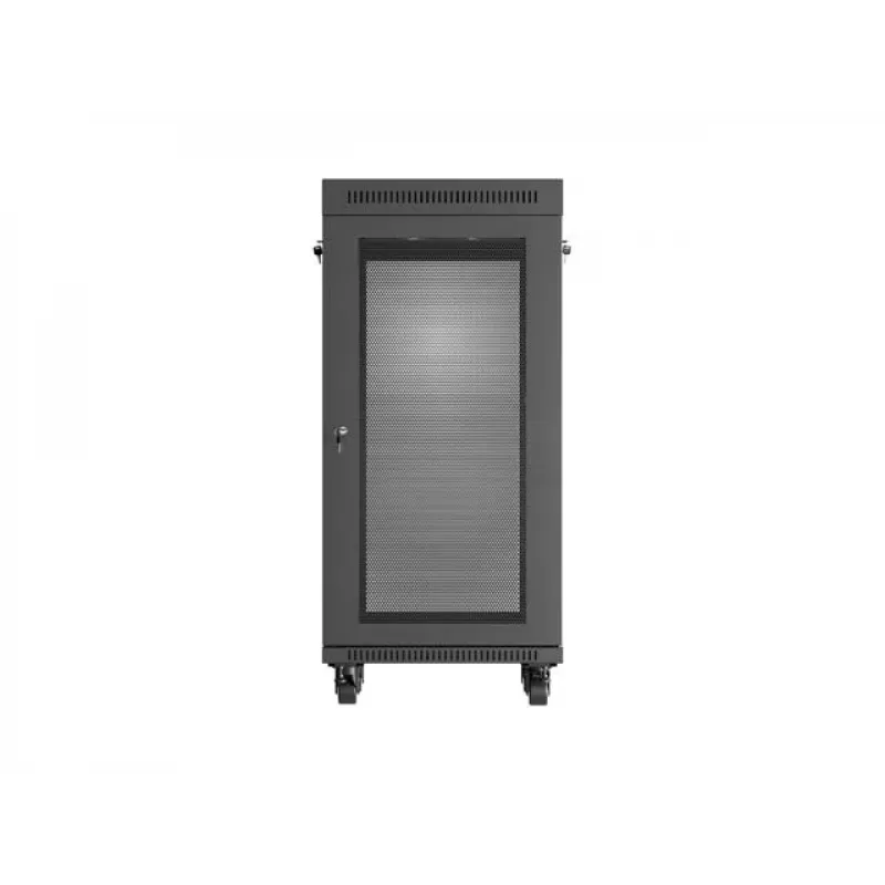 Armadio rack LANBERG FF01-6624-23BL 24U a pavimento 19 pollici 600×600 mm IP20 nero