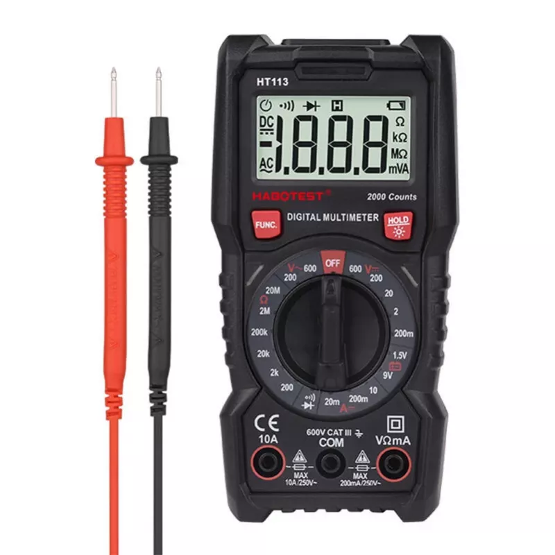 Multimetro digitale Habotest HT113 – misurazione tensione e corrente AC/DC
